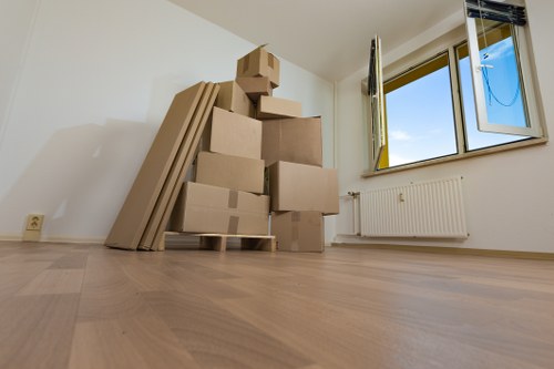 Preparing belongings and labeling boxes before a Westnorwood home move