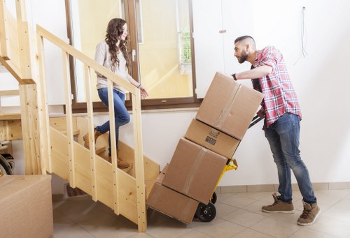 Organised storage space in Westnorwood for boxes and furniture
