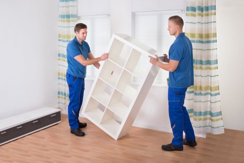 Removals crew navigating a Westnorwood street during a local move