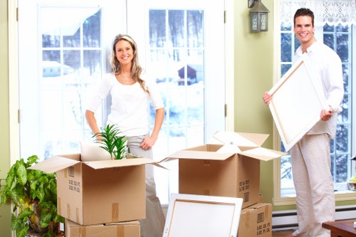Measuring packed household items for a cubic-yard storage estimate